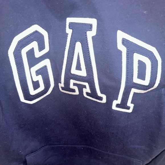 Gap Letter navy women's sweatshirt with pocket - Picture 7 of 10